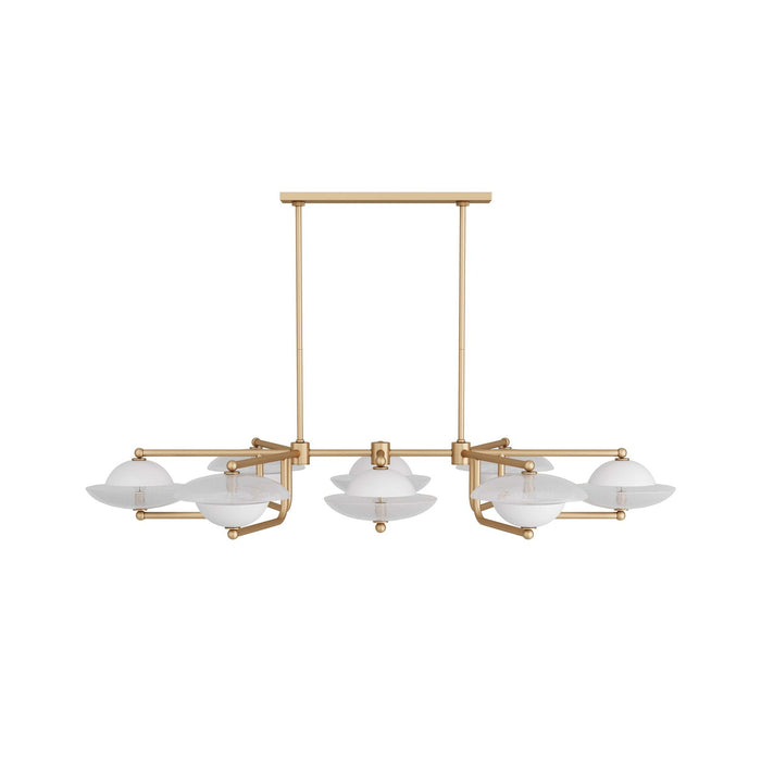 Arteriors DLC07 Eight Light Chandelier, Clear Seedy