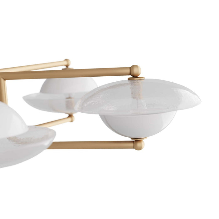 Arteriors DLC07 Eight Light Chandelier, Clear Seedy