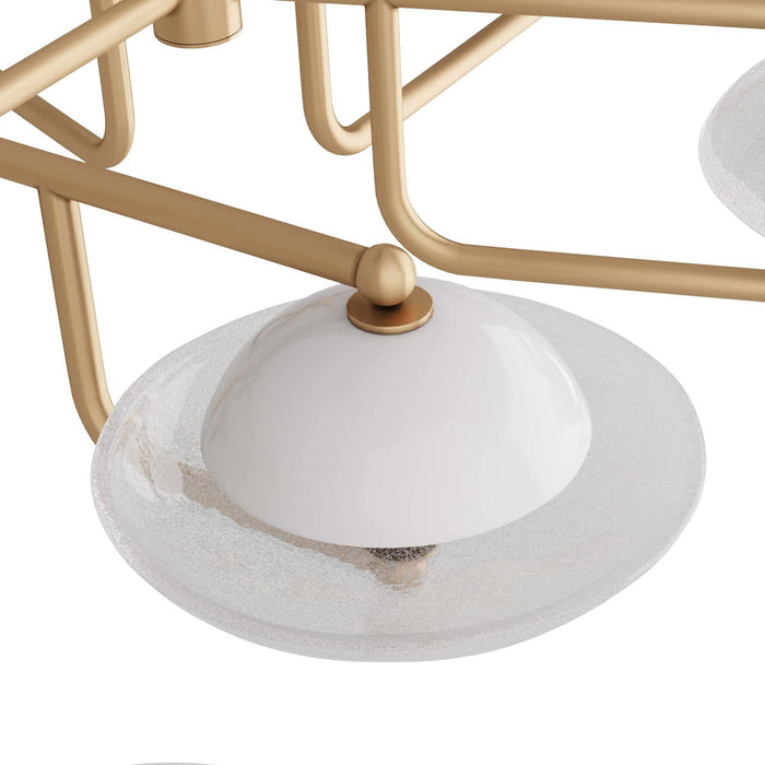 Arteriors DLC07 Eight Light Chandelier, Clear Seedy
