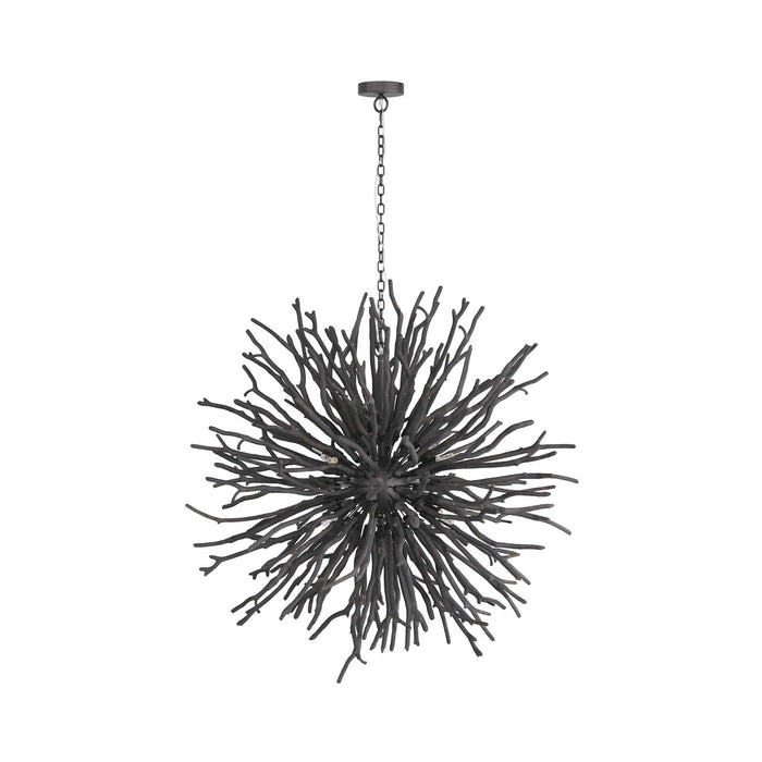 Arteriors DLS01 Eight Light Chandelier, Dark Gray Wash