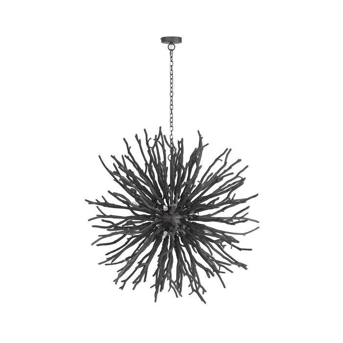 Arteriors DLS01 Eight Light Chandelier, Dark Gray Wash