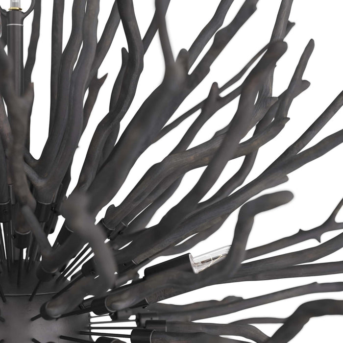 Arteriors DLS01 Eight Light Chandelier, Dark Gray Wash