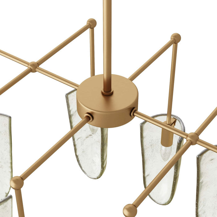 Arteriors DMC04 Eight Light Chandelier, Clear Seedy
