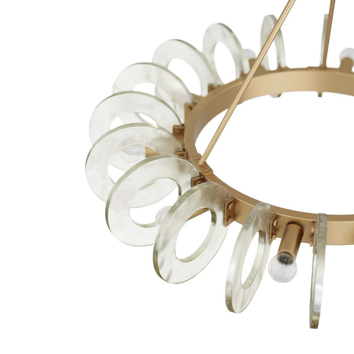 Arteriors DMC06 Ten Light Chandelier, Clear Seedy