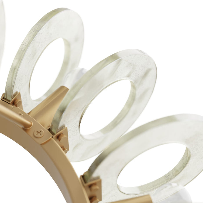 Arteriors DMC06 Ten Light Chandelier, Clear Seedy