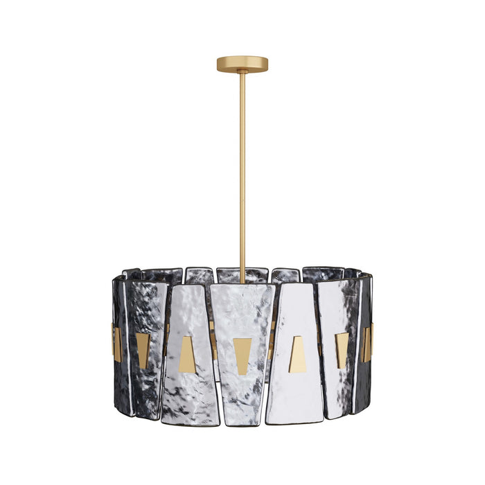Arteriors DMC08 Six Light Chandelier, Smoke Luster
