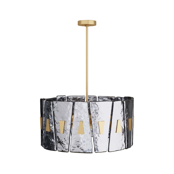 Arteriors DMC08 Six Light Chandelier, Smoke Luster