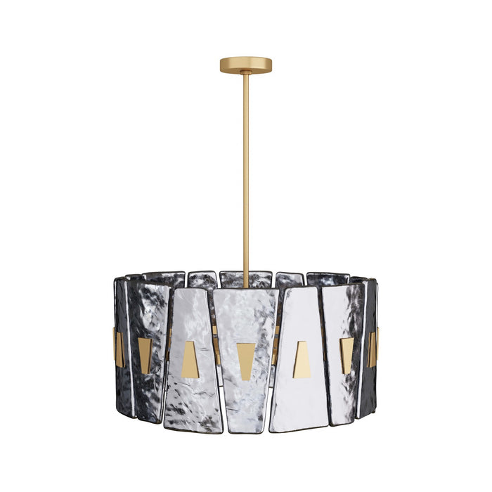 Arteriors DMC08 Six Light Chandelier, Smoke Luster