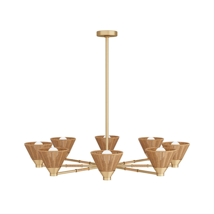 Arteriors DMC09 Eight Light Chandelier, Natural