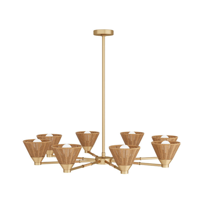 Arteriors DMC09 Eight Light Chandelier, Natural