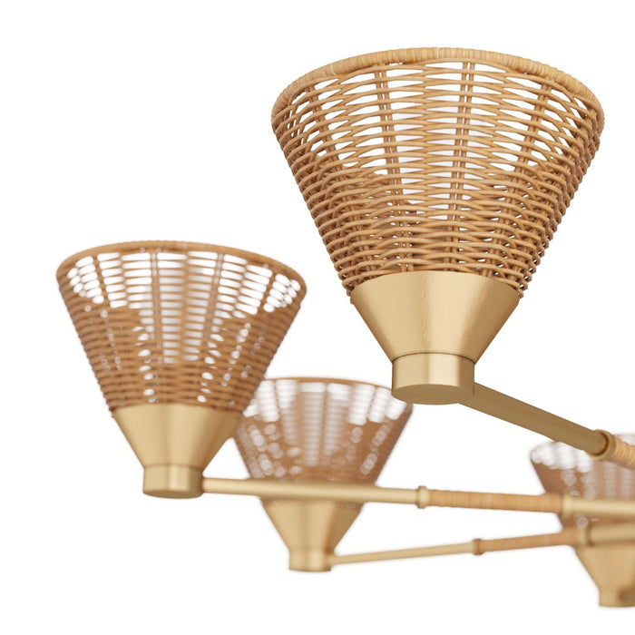 Arteriors DMC09 Eight Light Chandelier, Natural