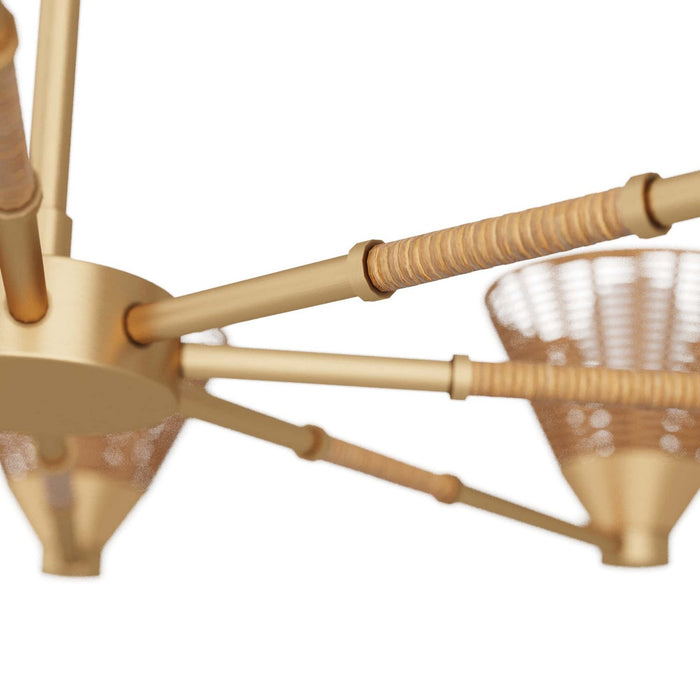 Arteriors DMC09 Eight Light Chandelier, Natural