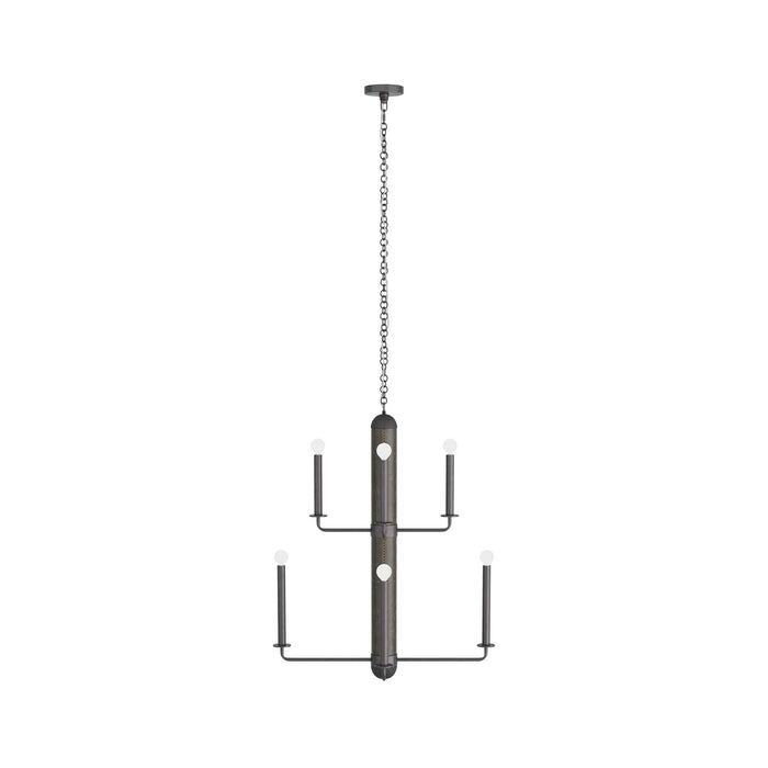 Arteriors DMI04 Eight Light Chandelier, Graphite