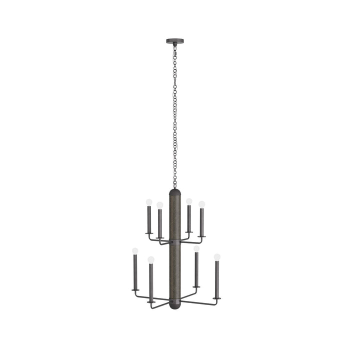Arteriors DMI04 Eight Light Chandelier, Graphite