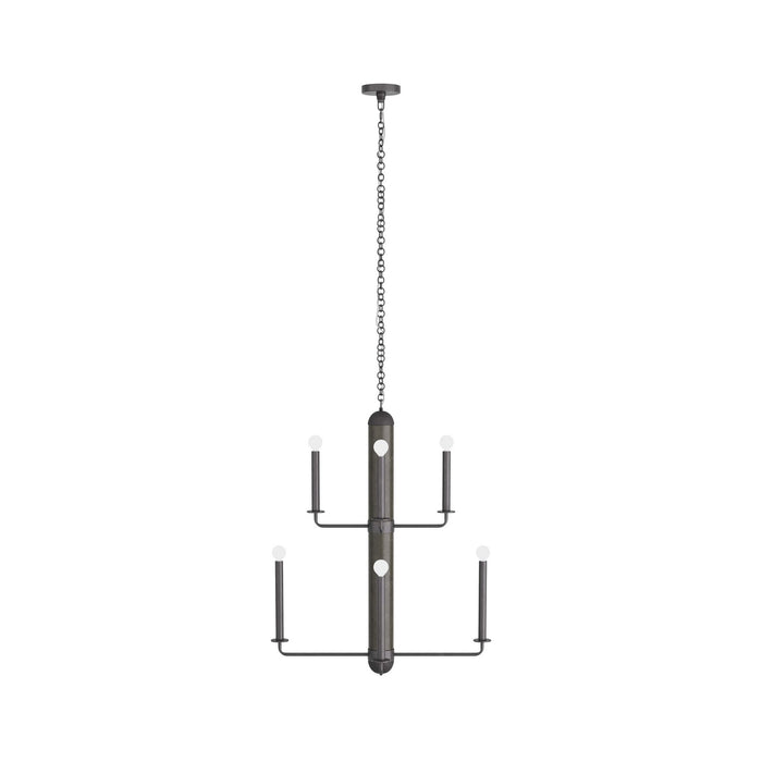 Arteriors DMI04 Eight Light Chandelier, Graphite