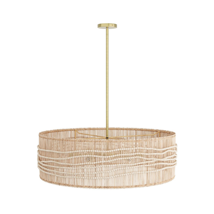 Arteriors DMS01 Six Light Chandelier, Natural