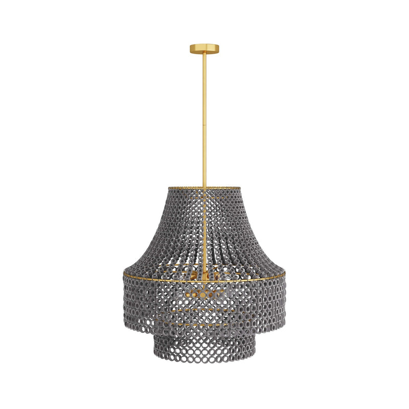 Arteriors DMS02 Eight Light Chandelier, Gray Wash