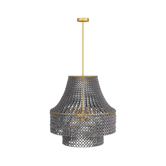 Arteriors DMS02 Eight Light Chandelier, Gray Wash