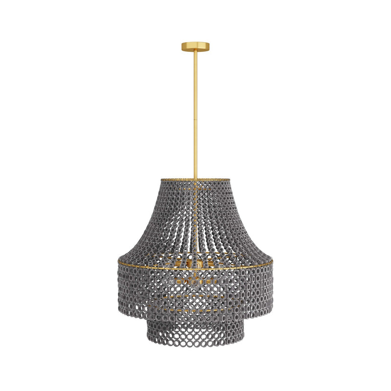Arteriors DMS02 Eight Light Chandelier, Gray Wash