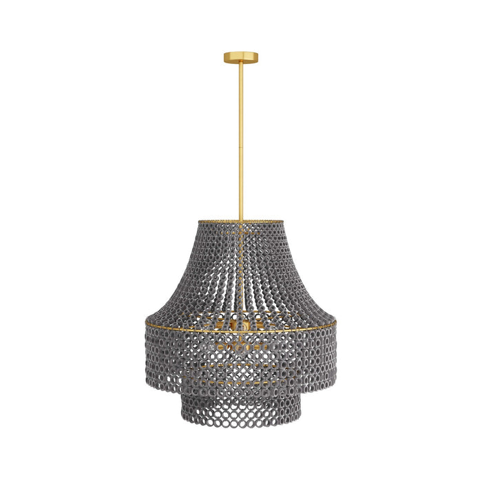 Arteriors DMS02 Eight Light Chandelier, Gray Wash