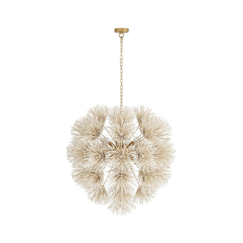 Arteriors DMS04 Eight Light Chandelier, Ivory