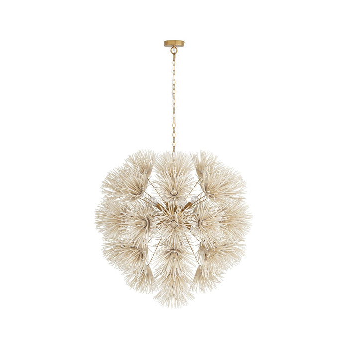 Arteriors DMS04 Eight Light Chandelier, Ivory