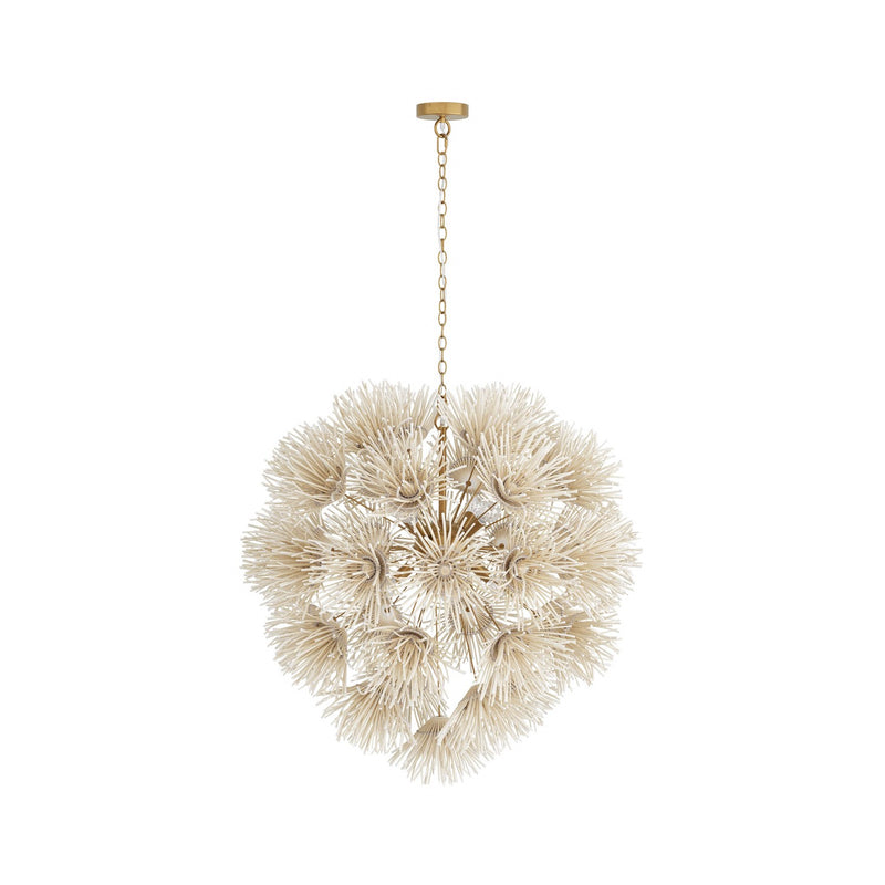 Arteriors DMS04 Eight Light Chandelier, Ivory