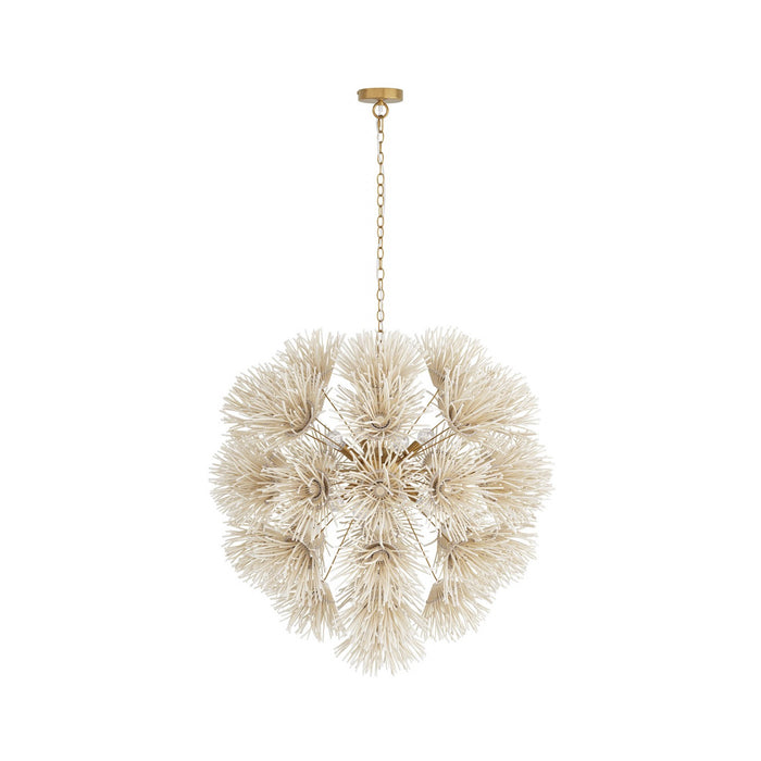 Arteriors DMS04 Eight Light Chandelier, Ivory