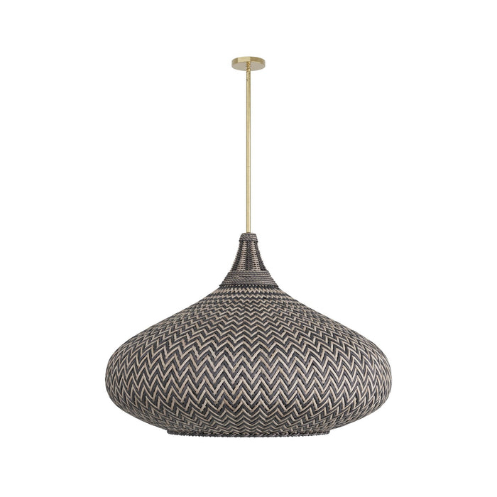Arteriors DMS05 One Light Pendant, Black
