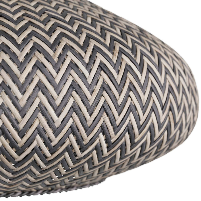 Arteriors DMS05 One Light Pendant, Black