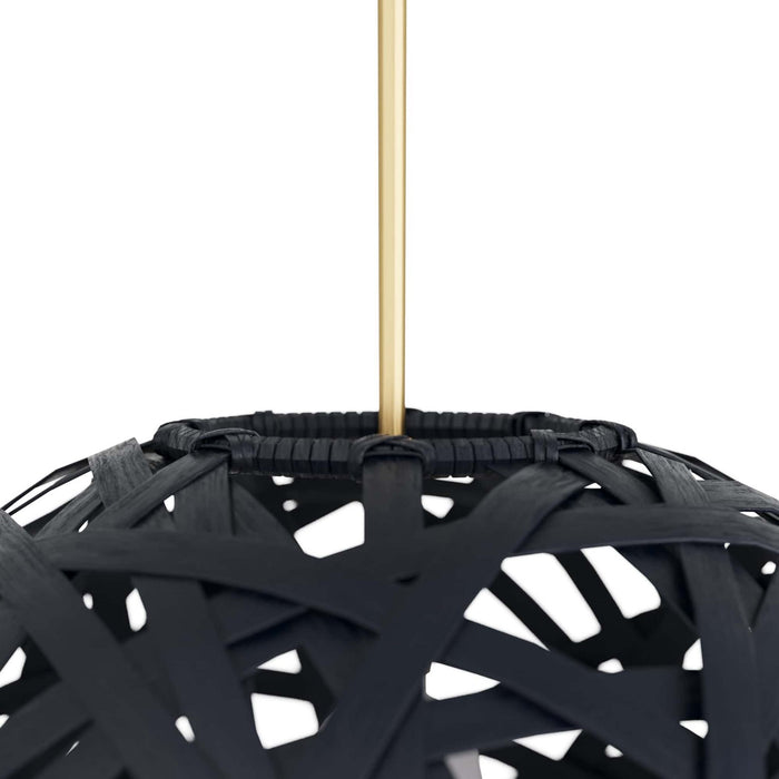 Arteriors DMS06 One Light Pendant, Black