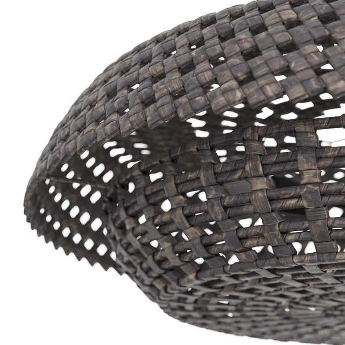 Arteriors DMS08 Three Light Pendant, Dark Gray Washed