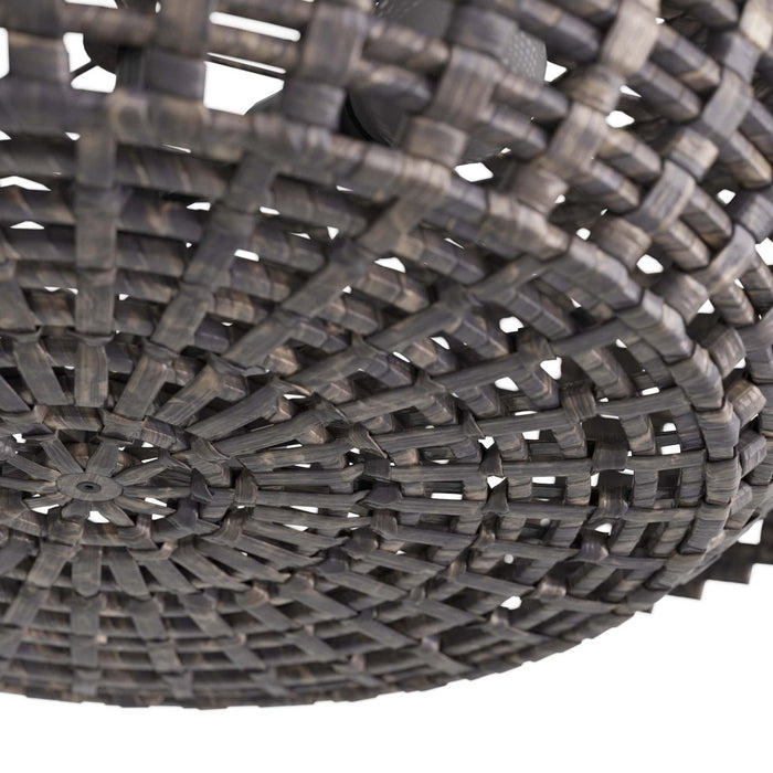 Arteriors DMS08 Three Light Pendant, Dark Gray Washed