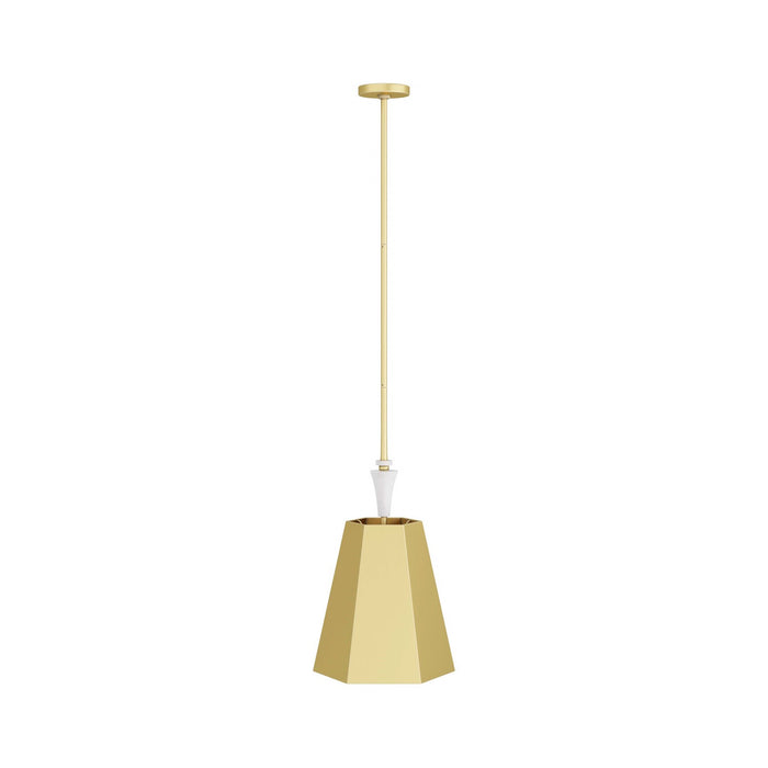 Arteriors DPC02 One Light Pendant, Antique Brass