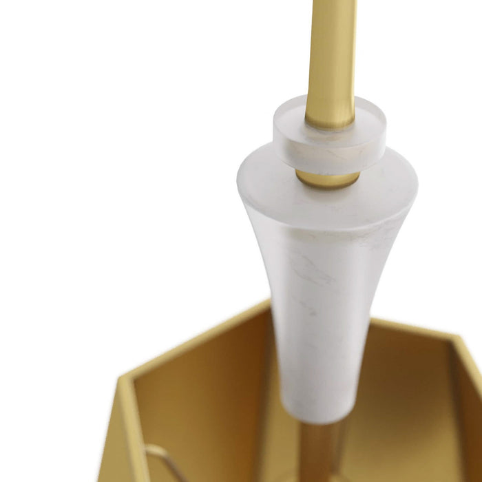 Arteriors DPC02 One Light Pendant, Antique Brass