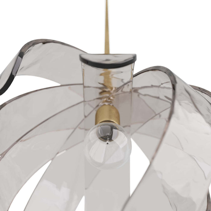 Arteriors DPI01 One Light Pendant, Smoke Luster