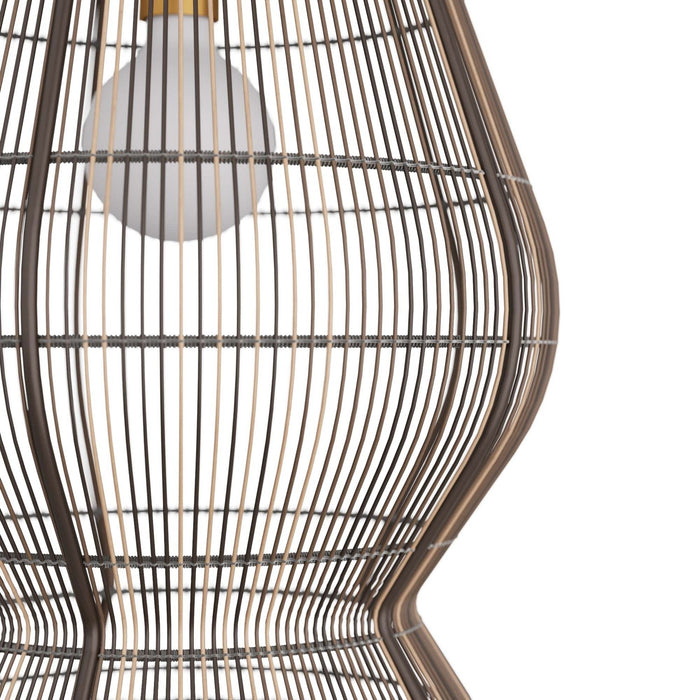 Arteriors DPS05 One Light Pendant, Dark Brown Stained
