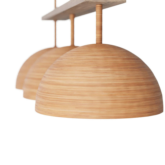 Arteriors DRS01 Three Light Chandelier, Honey