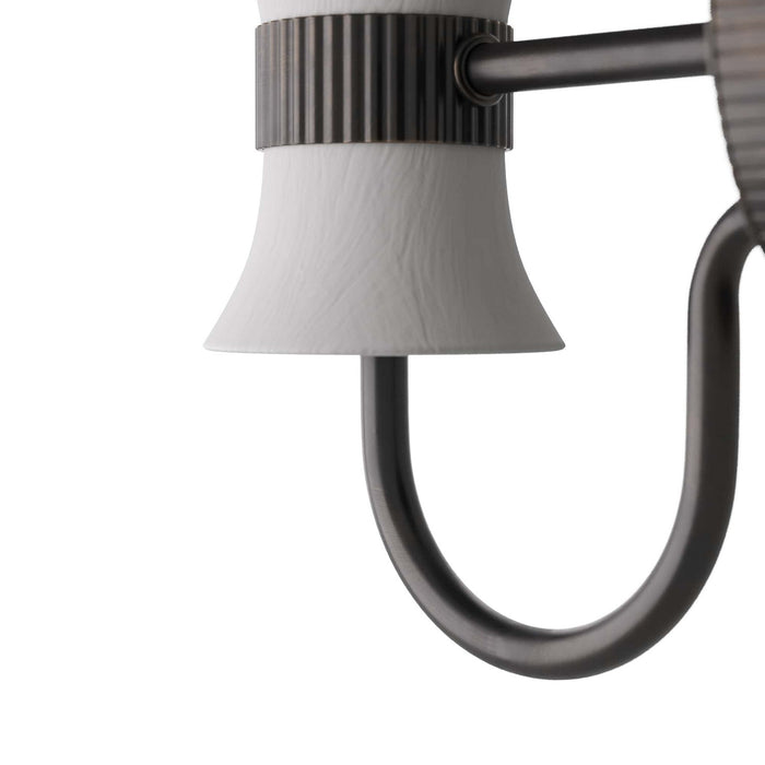 Arteriors DWC18 One Light Wall Sconce, White Gesso
