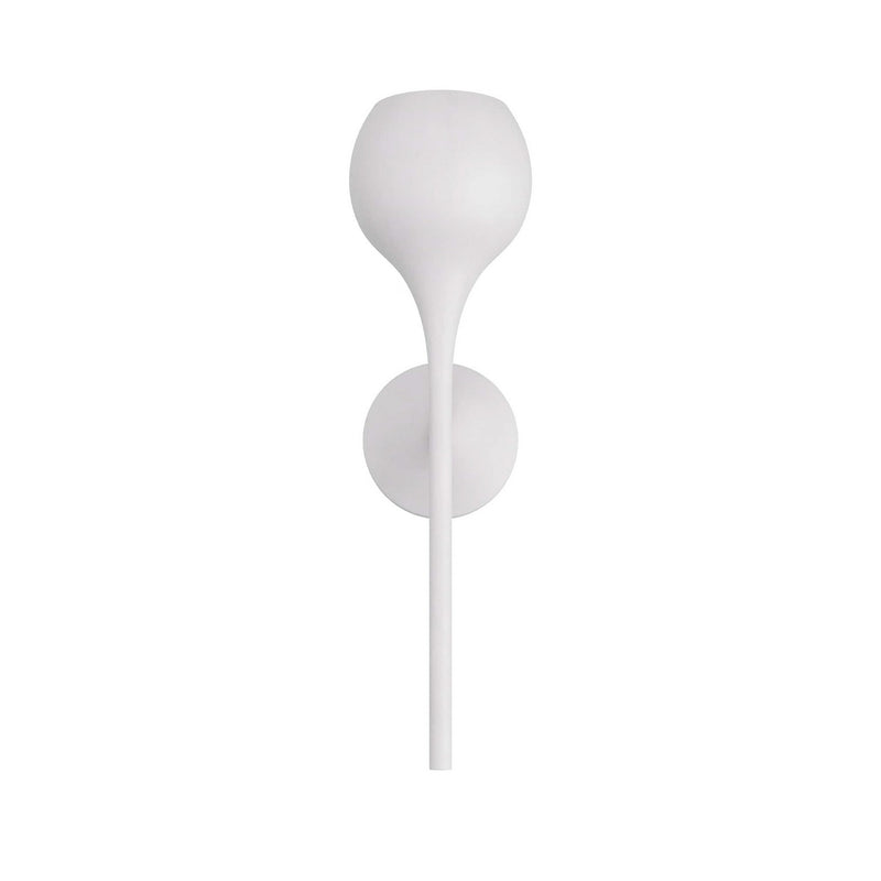 Arteriors DWI01 One Light Wall Sconce, White Gesso