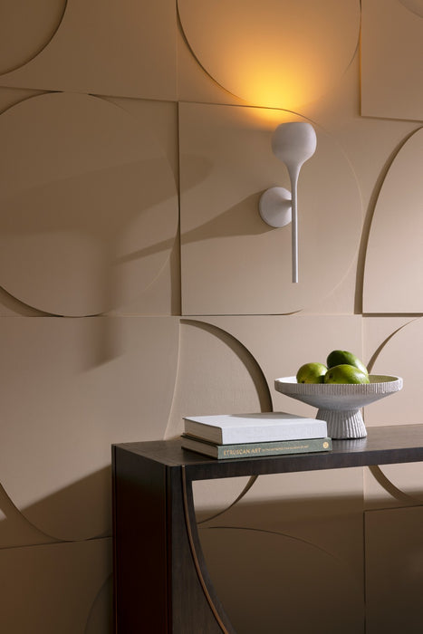 Arteriors DWI01 One Light Wall Sconce, White Gesso