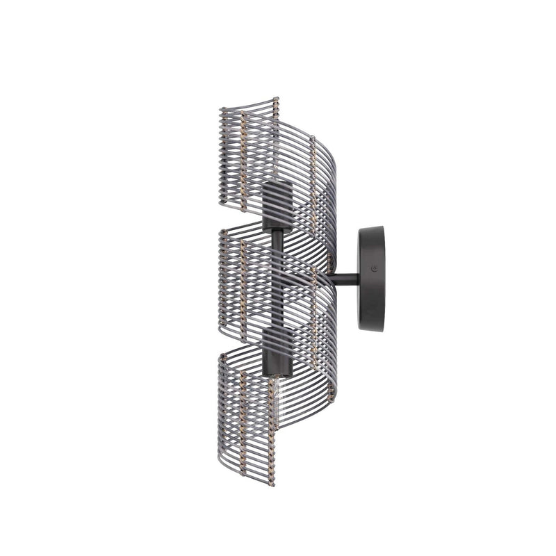 Arteriors DWS02 Two Light Wall Sconce, Dark Gray Stained