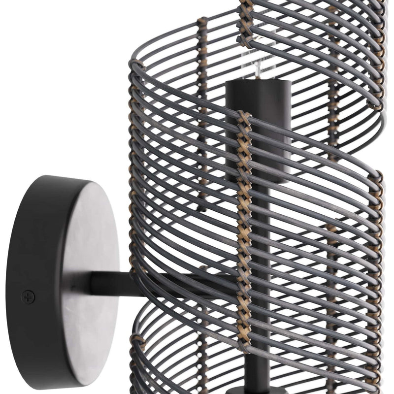 Arteriors DWS02 Two Light Wall Sconce, Dark Gray Stained