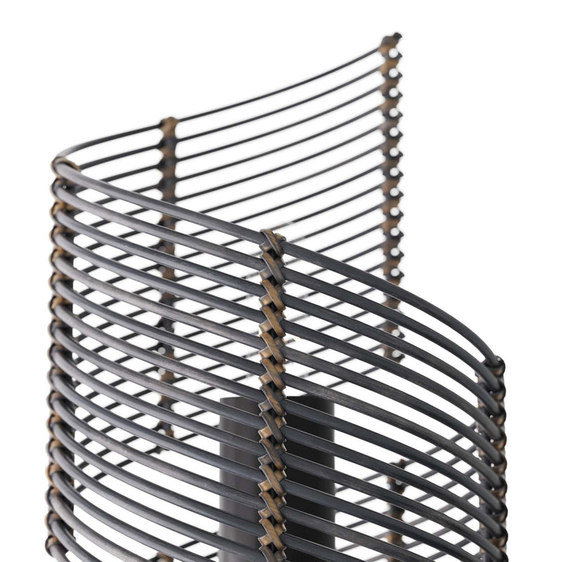 Arteriors DWS02 Two Light Wall Sconce, Dark Gray Stained