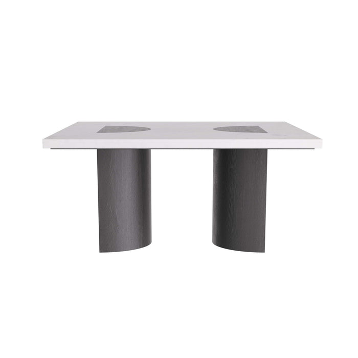 Arteriors FCI01 Cocktail Table, White Sandblasted