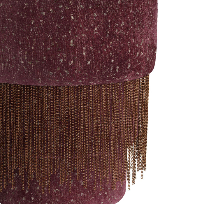 Arteriors FOI03 Ottoman, Bordeaux