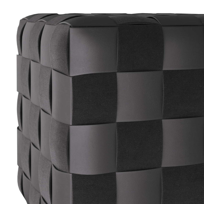 Arteriors FOI04 Ottoman, Black