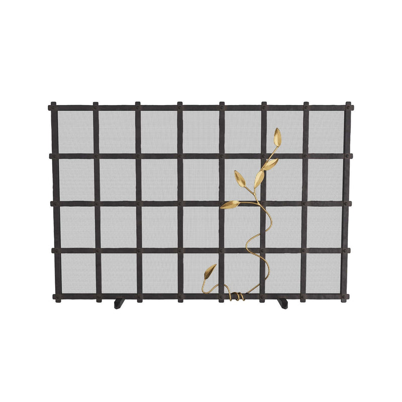 Arteriors GDAFI01 Fire Screen, Natural Iron