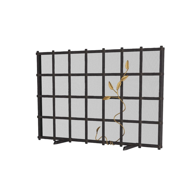 Arteriors GDAFI01 Fire Screen, Natural Iron