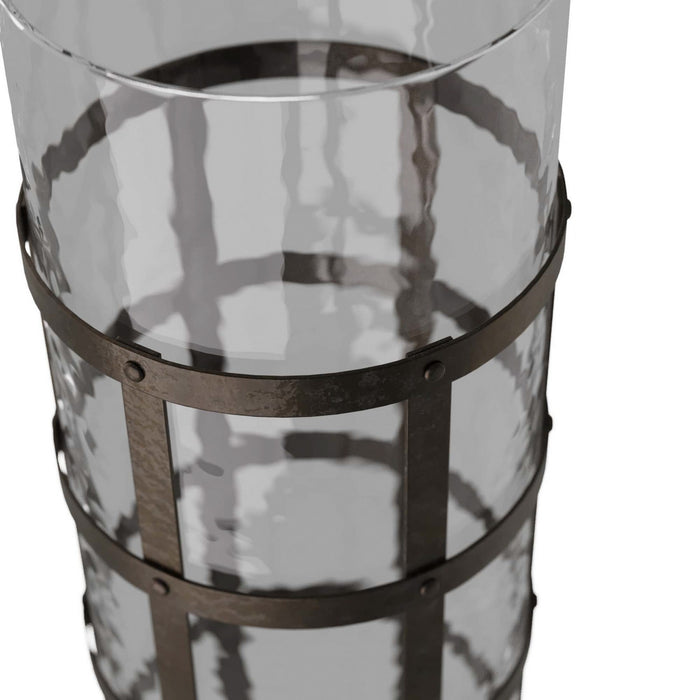 Arteriors GDAVI01 Vase, Blackened Iron